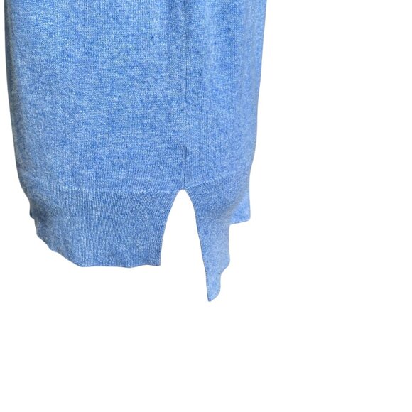 Club Monaco 100% Cashmere Blue V-Neck Hi-Low Hem Sweater Women’s Small - Picture 6 of 10